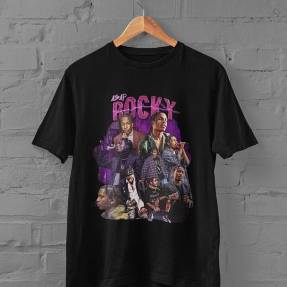 ASAP Rocky Streetwear Style Rap Hip Hop Graphic Fan T-Shirt